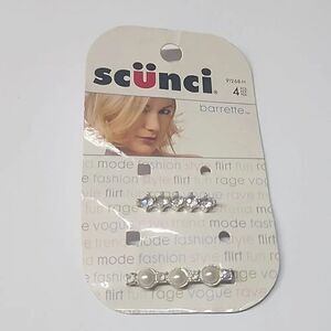 Scunci Barrettes Rhinestone Hair Accessory Around 2006